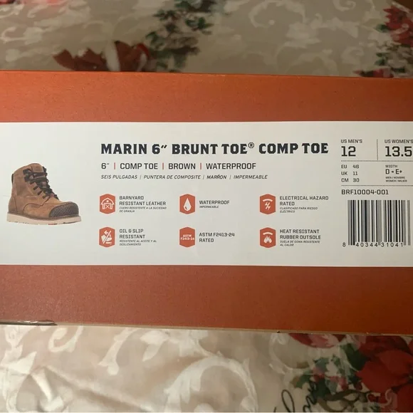 Men's Marin Boots Brunt Toe Waterproof - Picture 5 of 6
